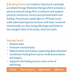 Healing Touch Introduction Card - Inside